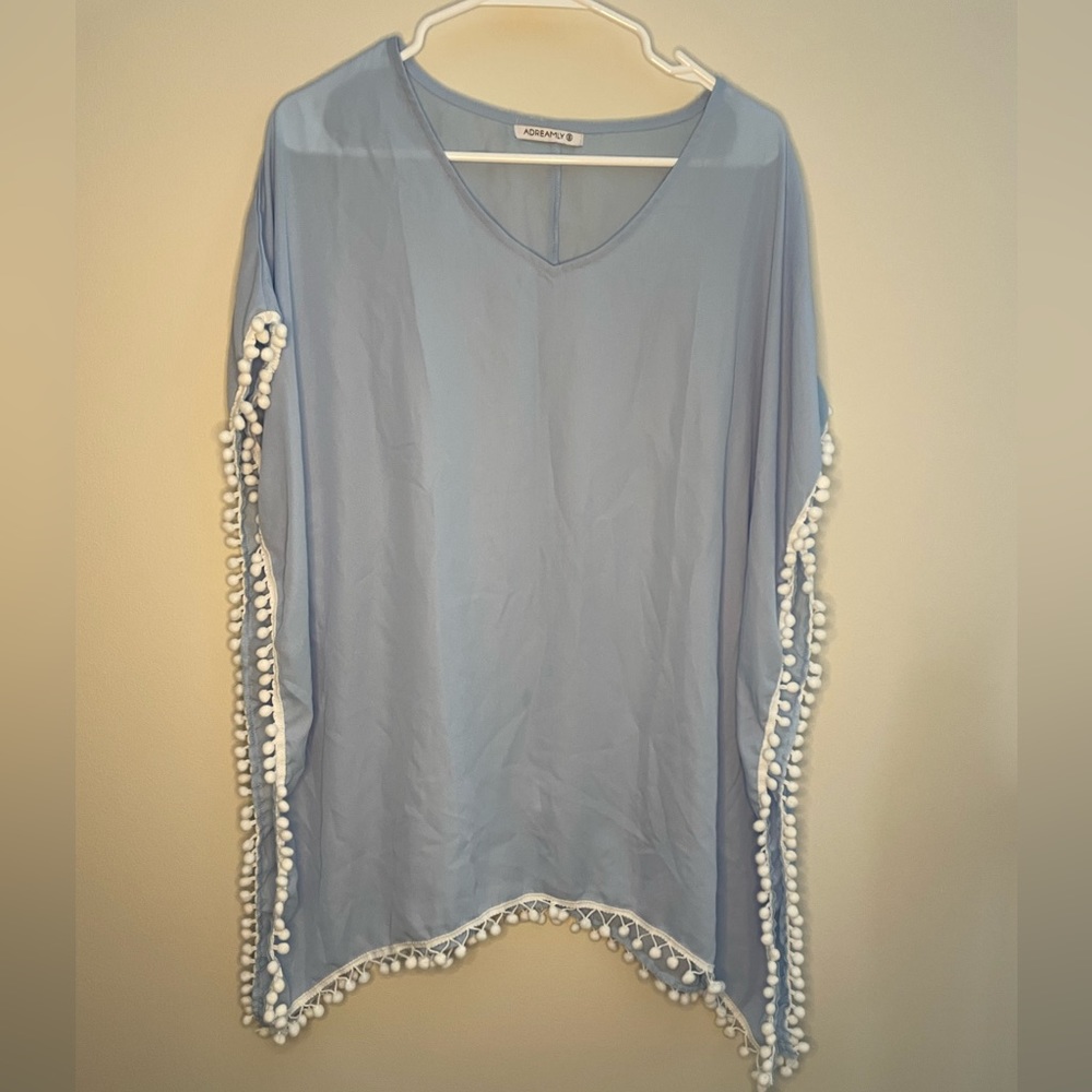 square blue cover up